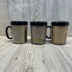 American History Mug Set Battle of Lexington Paul Revere Declaration of 3 Piece